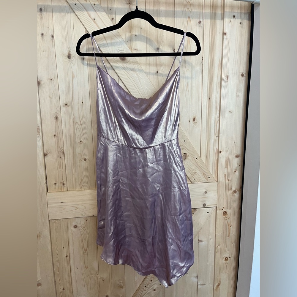 Purple Shimmery Urban Outfitters Slip Dress